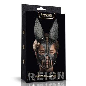 Rebellion Reign Dark Bunny – fetiš maska za celo lice sa zečjim ušima LV766008